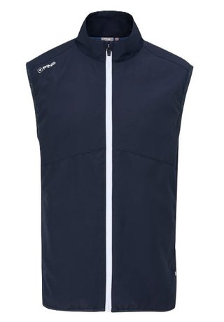 PING Ashbourne mens fleece vest, navy/stormcloud