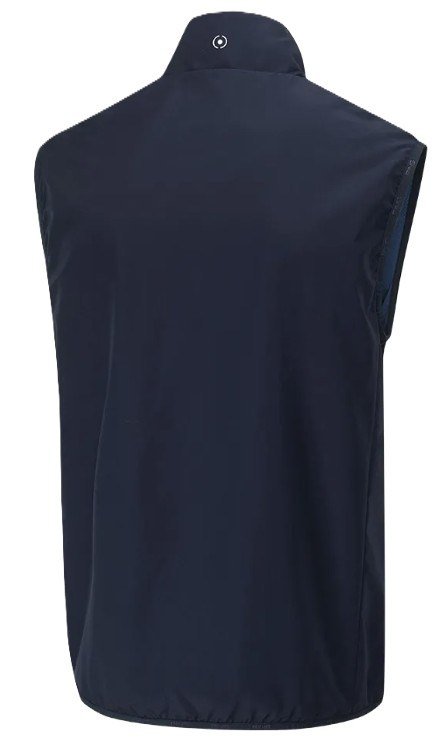 PING Ashbourne mens fleece vest, navy/stormcloud