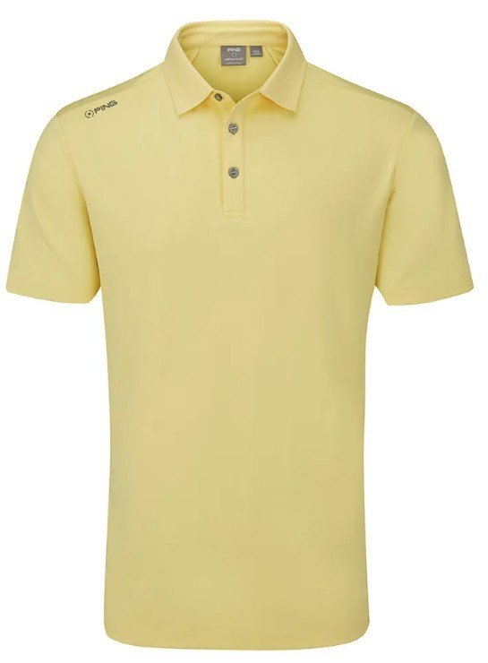 PING Lindum mens polo, lemon