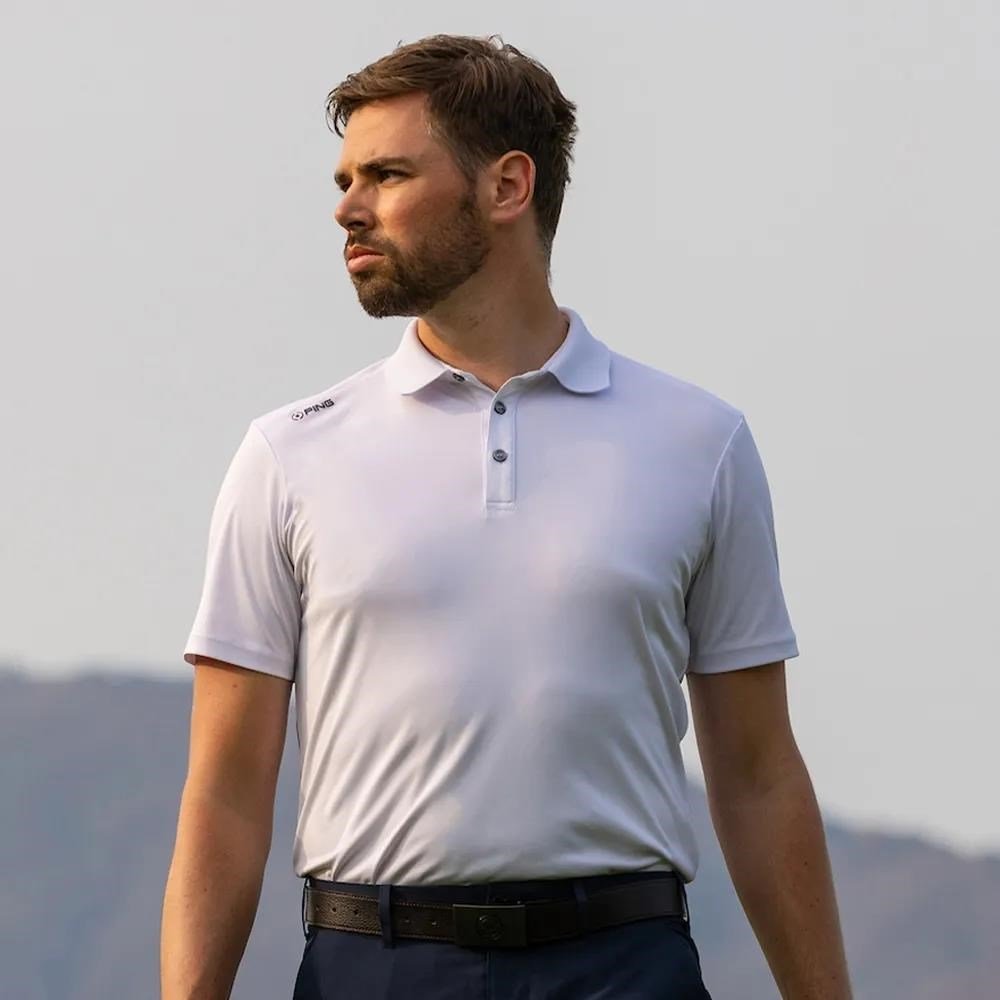 PING Lindum men's polo, white