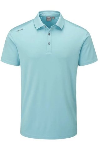 PING Lindum men's polo, sky blue