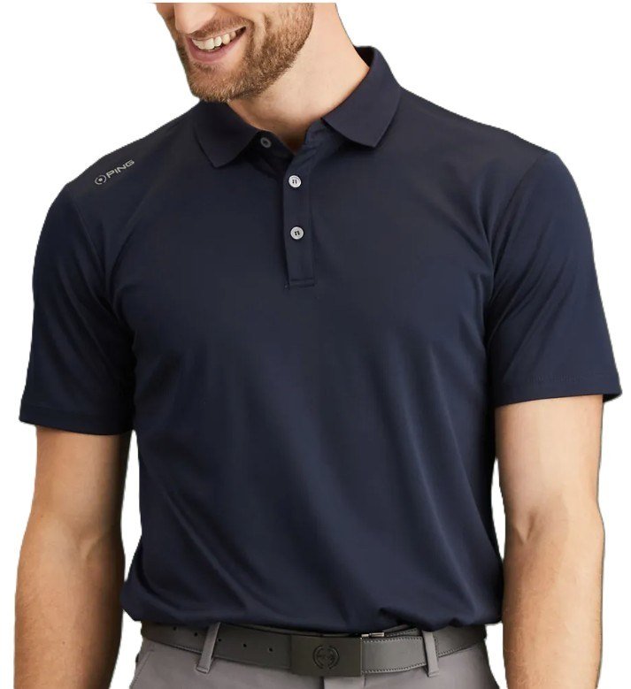 PING Lindum men's polo, navy
