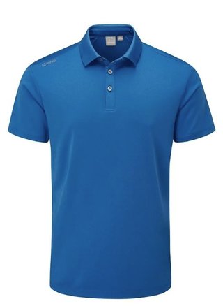 PING Lindum mens polo, snorkel blue