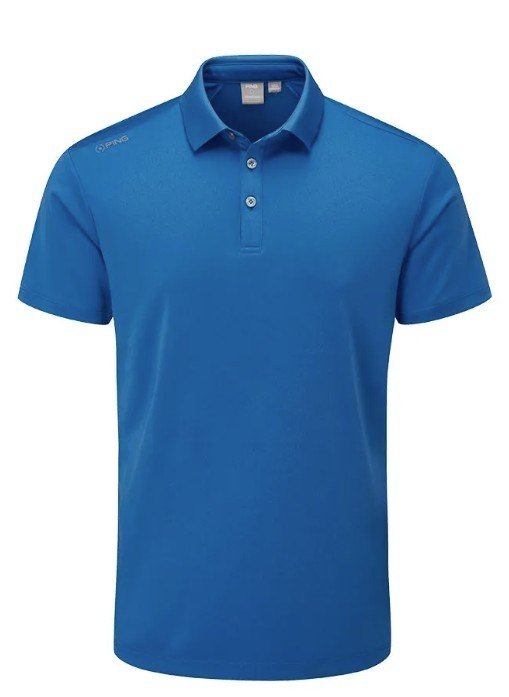 PING Lindum mens polo, snorkel blue