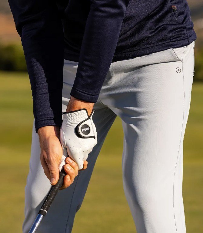 PING Tour Tapered Fit pánské kalhoty, pearl grey