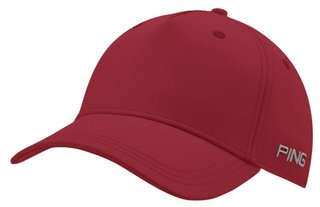 PING Cresting men's cap, rich red