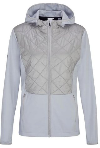 PING Gem Hybrid Hooded ladies jacket, gem quiet grey