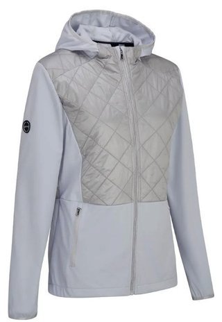 PING Gem Hybrid Hooded ladies jacket, gem quiet grey