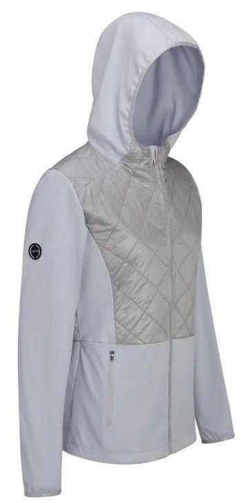 PING Gem Hybrid Hooded ladies jacket, gem quiet grey