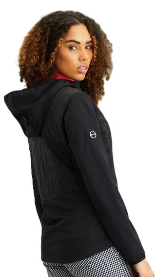 PING Gem Hybrid Hooded women's jacket, black