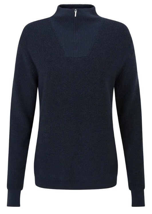 PING Kaylah Half Zip Lined ladies sweater, navy