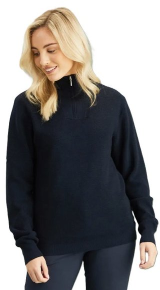 PING Kaylah Half Zip Lined ladies sweater, navy