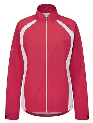 PING Freda ladies waterproof jacket, rosebud/white