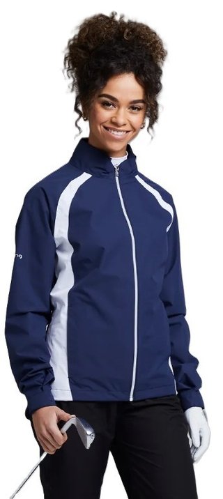 PING Freda ladies waterproof jacket, oxford blue/white
