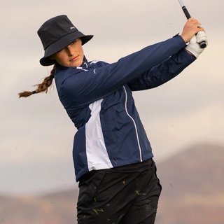 PING Freda ladies waterproof jacket, oxford blue/white