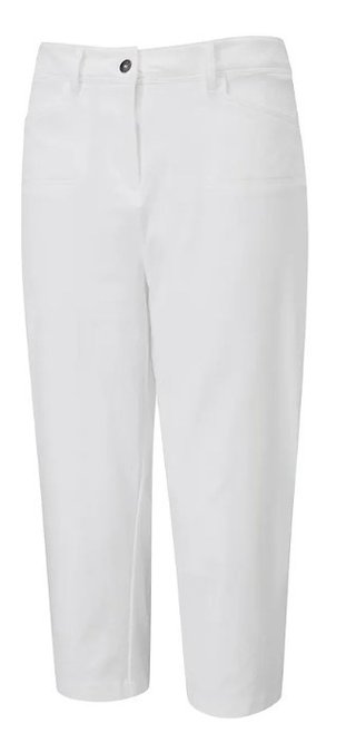PING Verity ladies cropped trousers, white