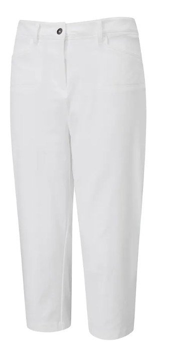 PING Verity ladies cropped trousers, white