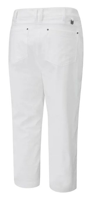 PING Verity ladies cropped trousers, white