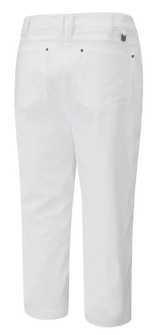 PING Verity ladies cropped trousers, white