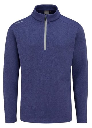 PING Ramsey half zip ribbed fleece men's pullover, twilight marl