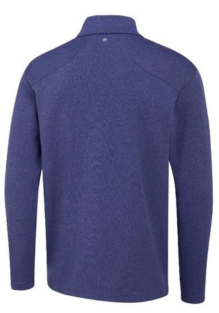 PING Ramsey half zip ribbed fleece men's pullover, twilight marl