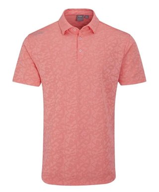 PING Geo Camo men's polo, desert flower