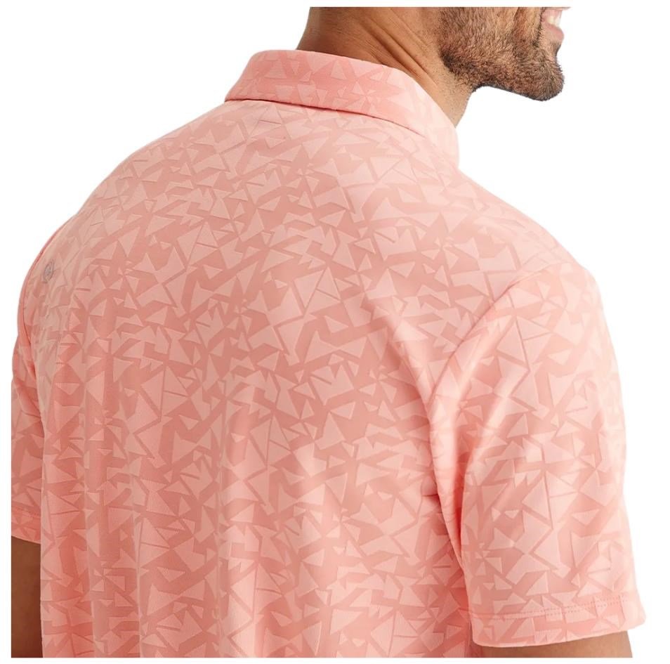 PING Geo Camo men's polo, desert flower