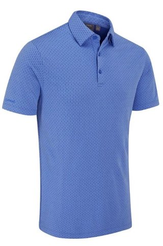 PING Hershel men's polo, cornflower blue multi