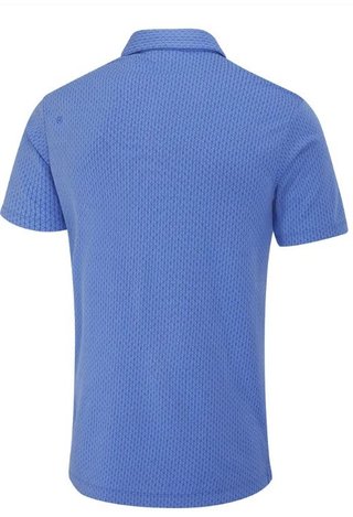 PING Hershel men's polo, cornflower blue multi