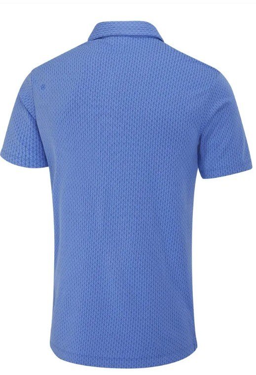 PING Hershel men's polo, cornflower blue multi
