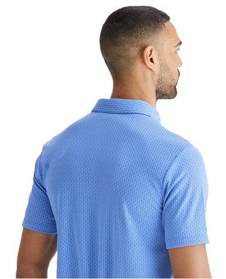 PING Hershel men's polo, cornflower blue multi