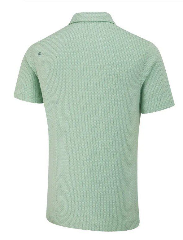 PING Hershel mens polo, misty green multi