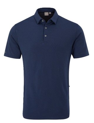 PING Hershel men's polo, oxford blue multi