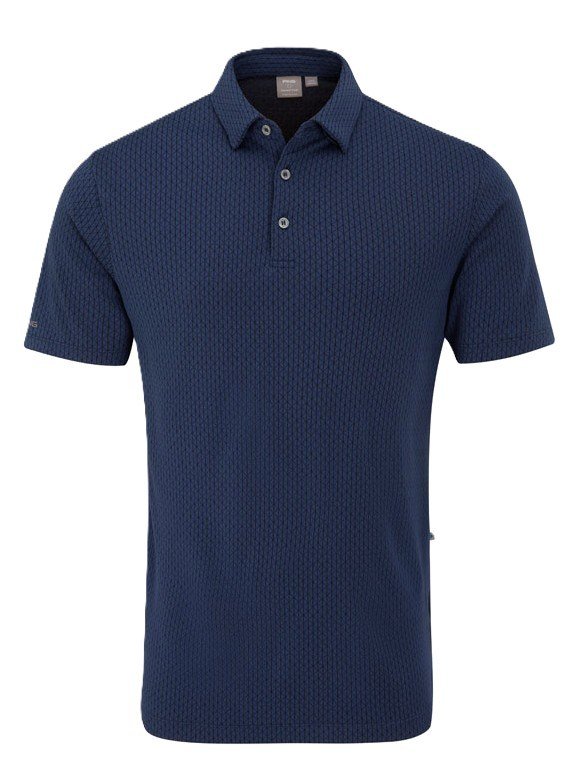 PING Hershel men's polo, oxford blue multi