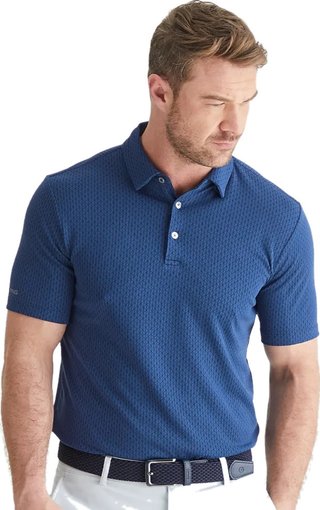 PING Hershel men's polo, oxford blue multi