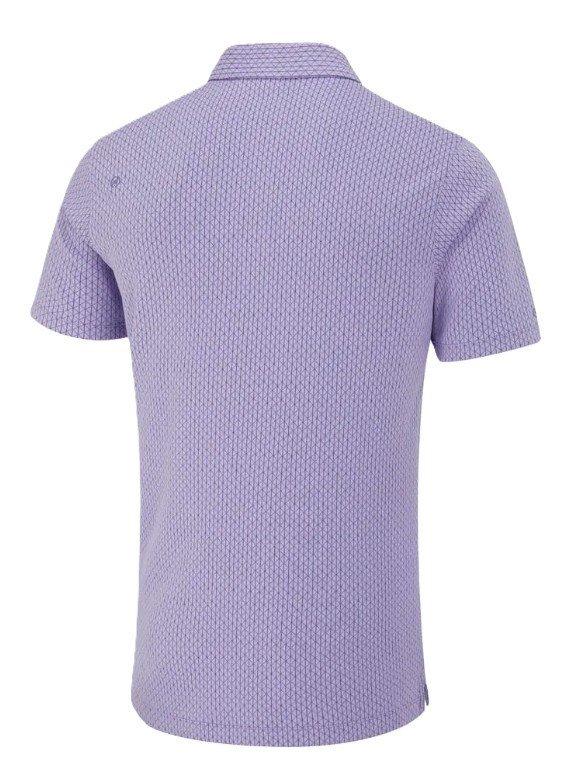 PING Hershel men's polo, purple ash multi