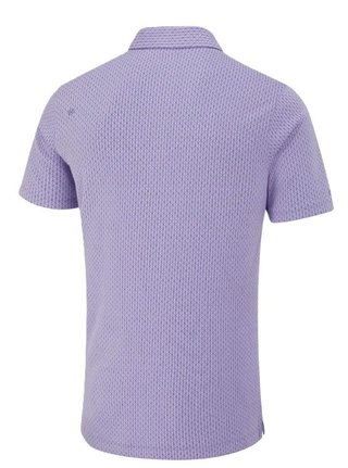 PING Hershel men's polo, purple ash multi
