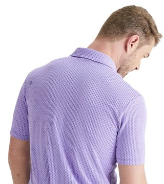 PING Hershel men's polo, purple ash multi