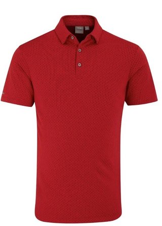 PING Hershel men's polo, rich red multi