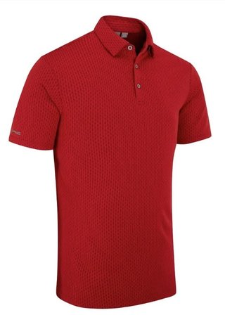 PING Hershel men's polo, rich red multi