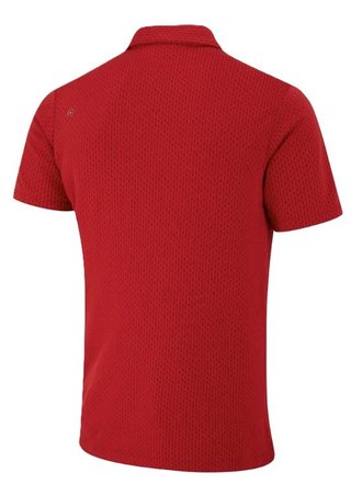 PING Hershel men's polo, rich red multi