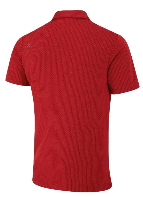 PING Hershel men's polo, rich red multi