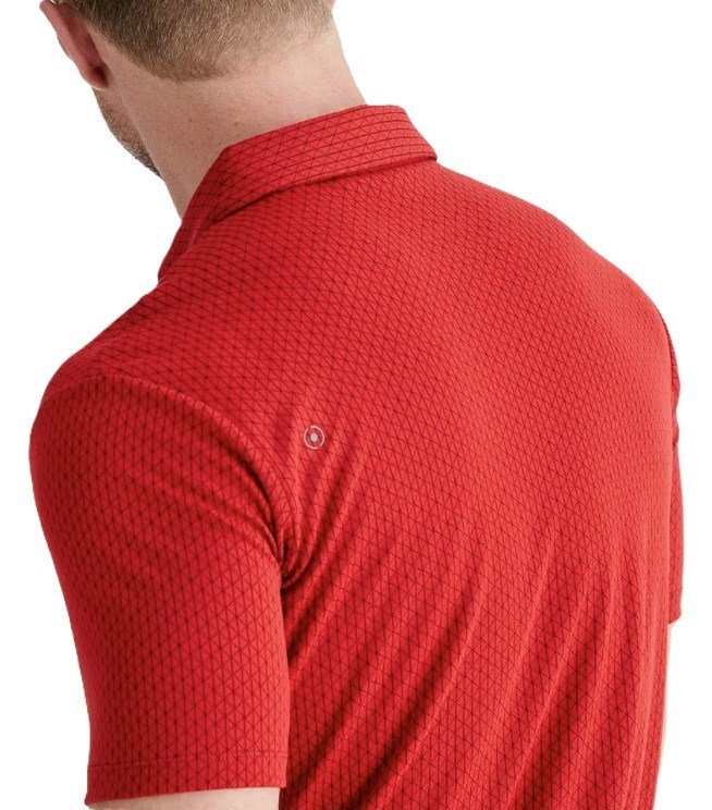 PING Hershel men's polo, rich red multi