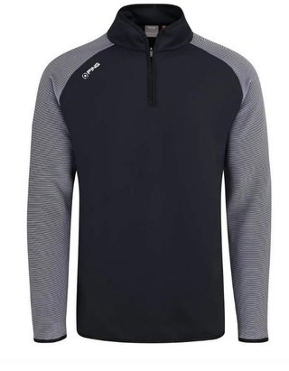 PING Strio Performance men's midlayer sweatshirt, black/white
