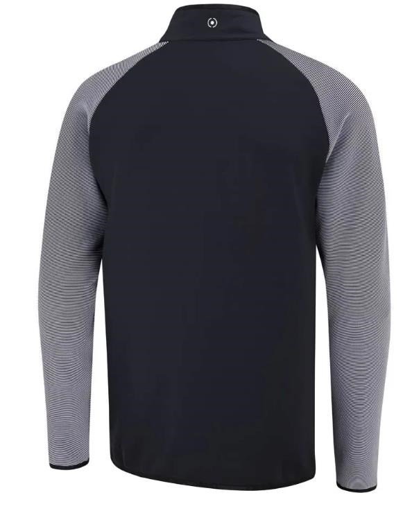 PING Strio Performance men's midlayer sweatshirt, black/white
