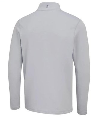 PING Rhodri Half Zip Fleece men's sweatshirt, silver/navy