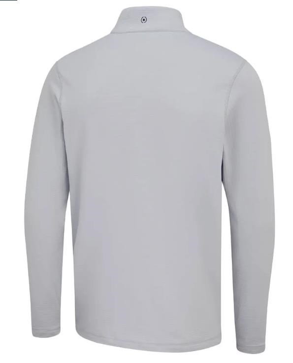 PING Rhodri Half Zip Fleece men's sweatshirt, silver/navy