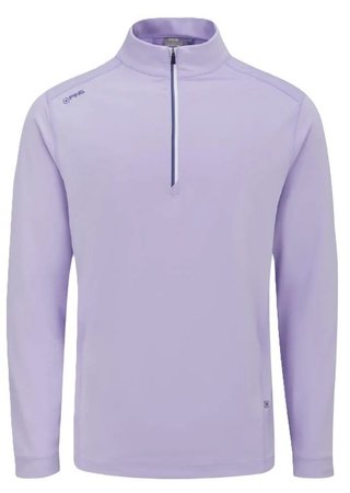 PING Latham Half Zip men's midlayer, purple ash