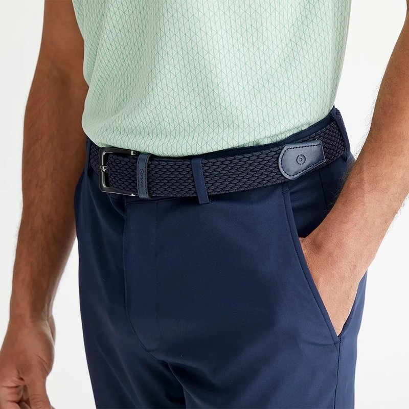 PING Stretch Webbing mens belt, navy