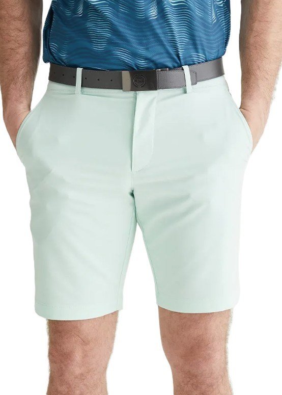 PING Barret men's shorts, misty green marl